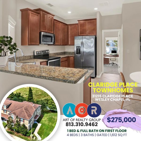 31215 CLARIDGE PLACE FOR SALE 
TOWNHOUSE 4 BEDS & 3 BATHS
WESLEY CHAPEL, FLORIDA