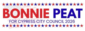 Bonnie Peat 
Cypress City Council