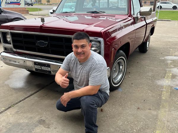 polished classic pick up truck 