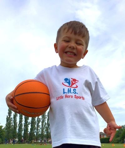 A happy camper enjoying a Mini basketball session. 