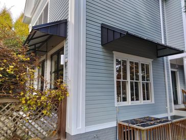 Standing Seam Awnings for windows, doorways , porches or decks