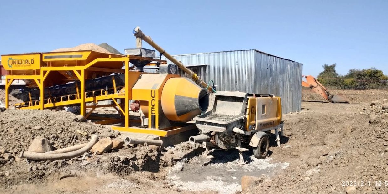 reverse drum mixer plant