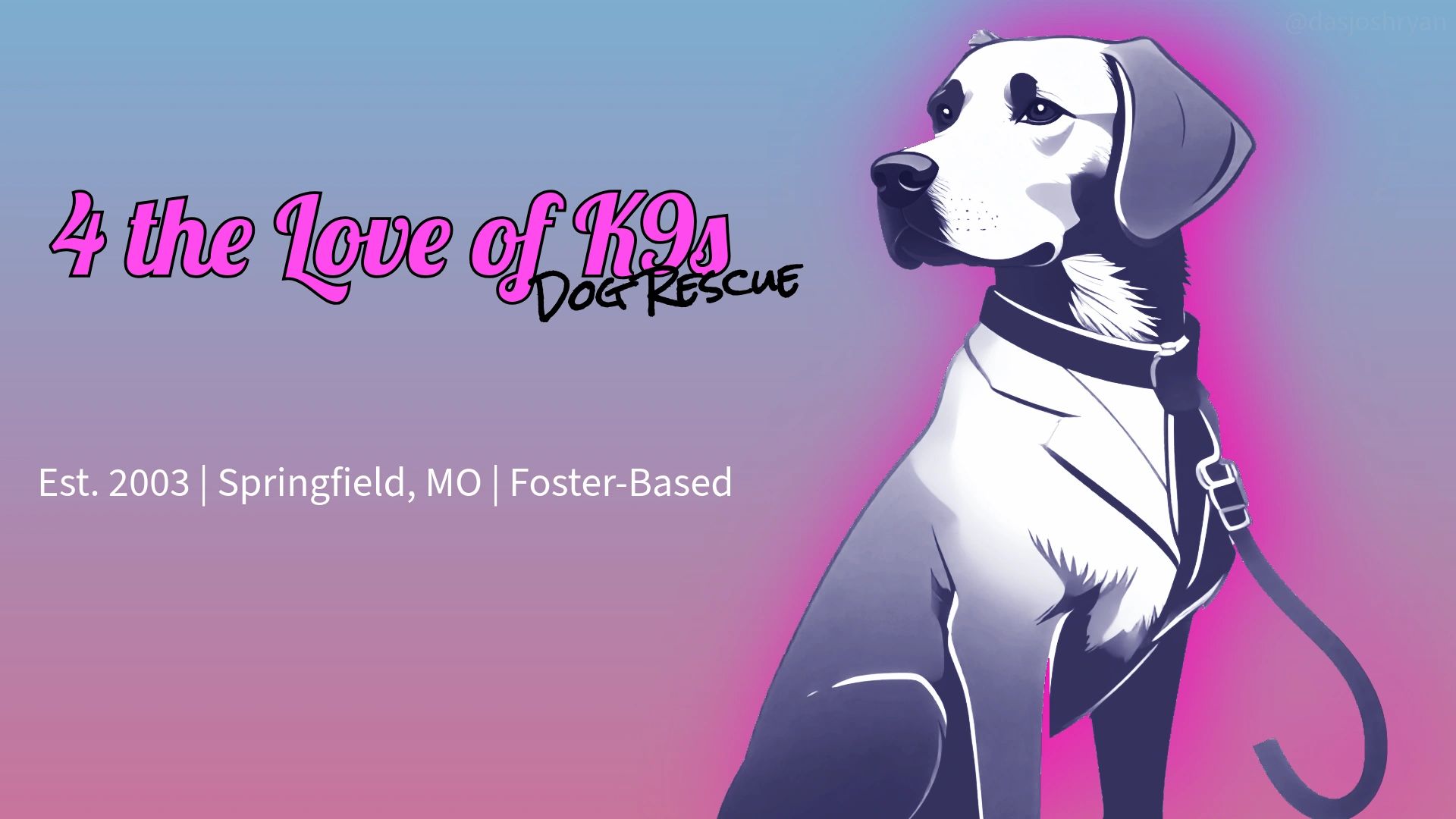 4 the Love of K9s Dog Rescue - Banner