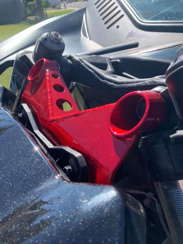 Stock support red powder coat