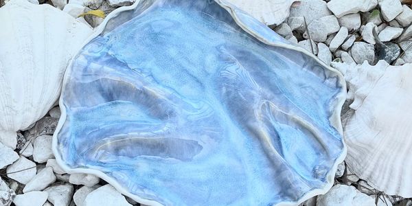 Ocean waves Charcuterie board 
Porcelain hand made one of a kind