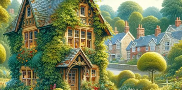 A page taken from the children's Mystery Book, "Mysterious Adventures of Medowgrove