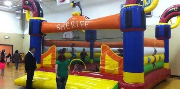 Sheriff Inflatable Bounce House Rental