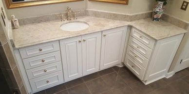 Give your bathroom a refresh with us! | Wrightway Cabinets and Trim Inc