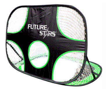 Future Stars 8ft Soccer Goal Combo Set with Shooter Tutor