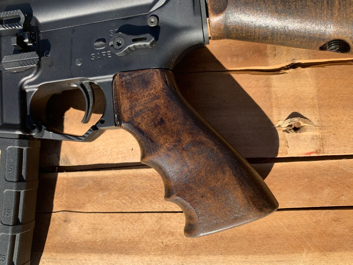 AR15 Wood Rifle Grip