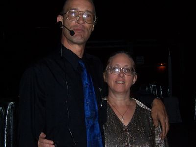 Marc and Paula Steger, owners of Artistic Laser Productions. Taken at La Jolla Playhouse Winter Gala