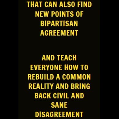 Text about bipartisan agreement and rebuilding civil discourse.