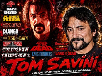 Tom Savini, legendary horror makeup artist and filmmaker.