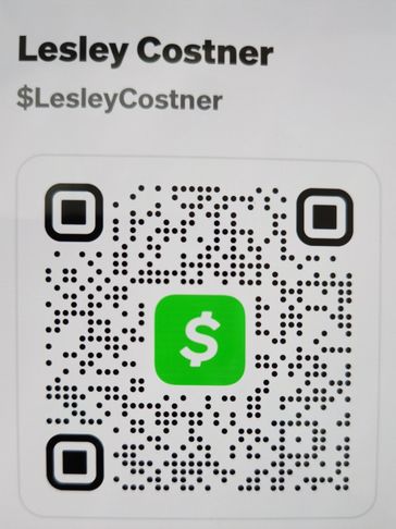 QR code for Lesley Costner's Cash App.
