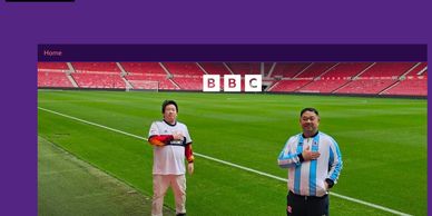 Ting and CK visit the Riverside Stadium from Hong Kong! 