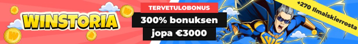 Winstoria kasino on nettikasino huipputarjouksilla 