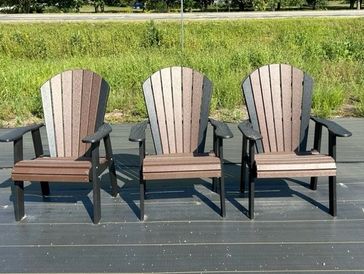 These chairs are great around a campfire or down by the lake watching the boats go by!
