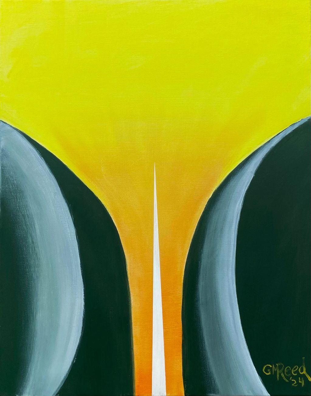 Meet on Edges, 2024
20 x 16 inches, oil on canvas