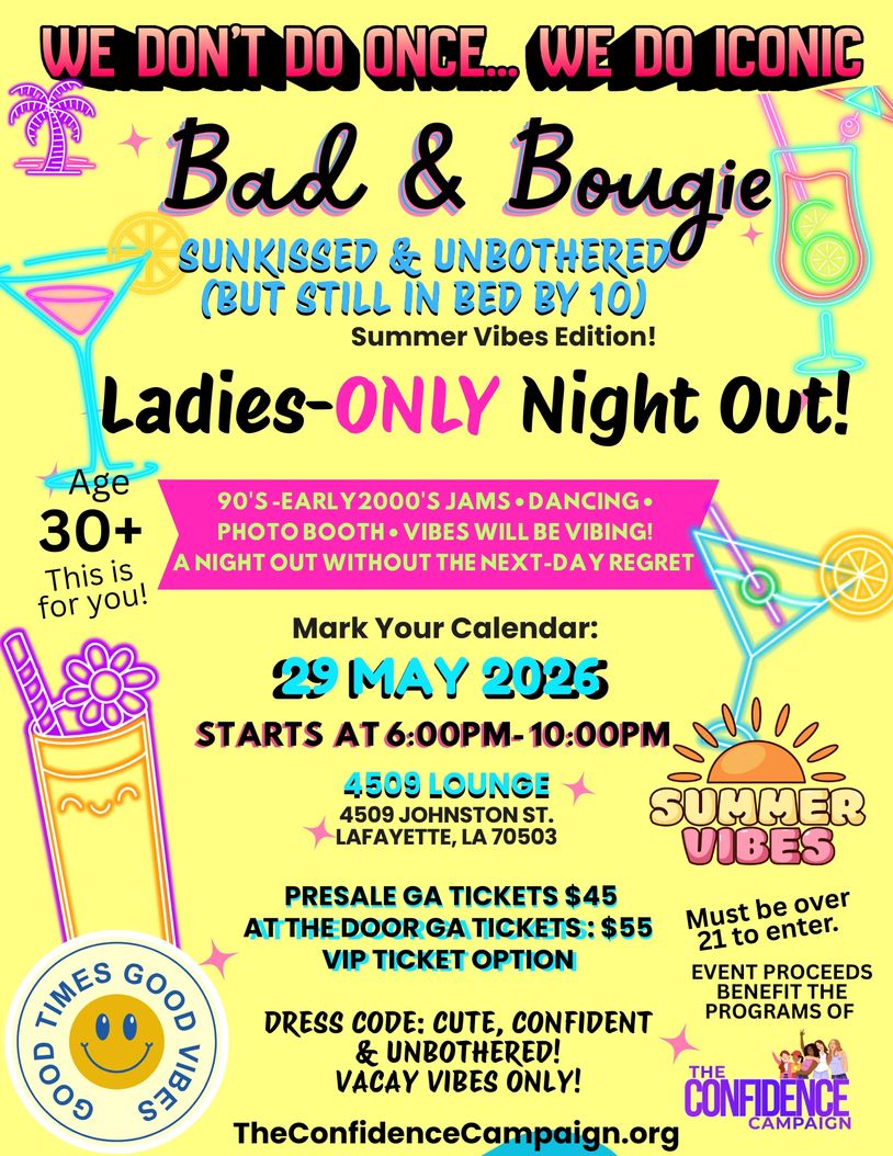 Bad & Bougie Flyer with Summer vibes