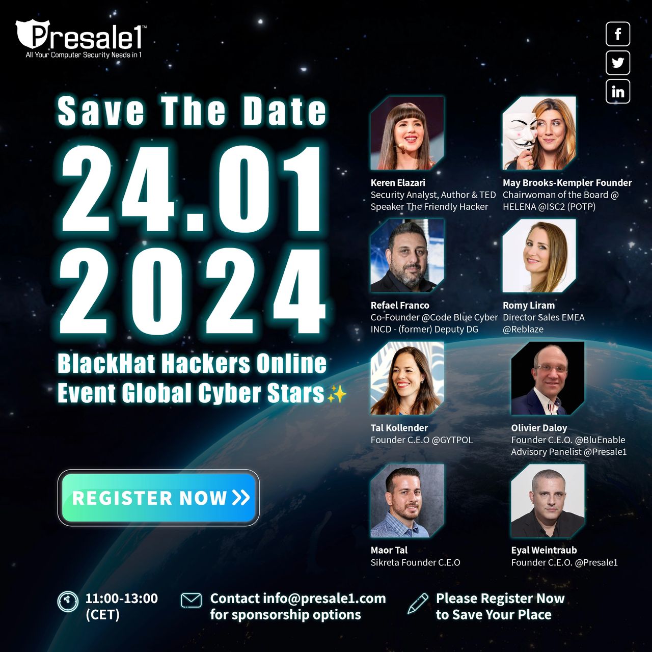 24.1.24 Presale1's Online BlackHat Hackers Cyber Event Invitation