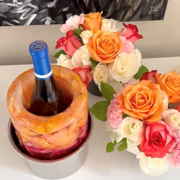 Wine bucket ice mold