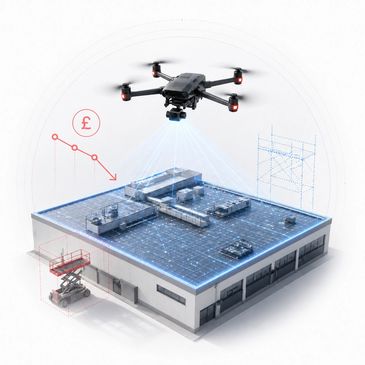 Drone inspection reducing the need for traditional access equipment