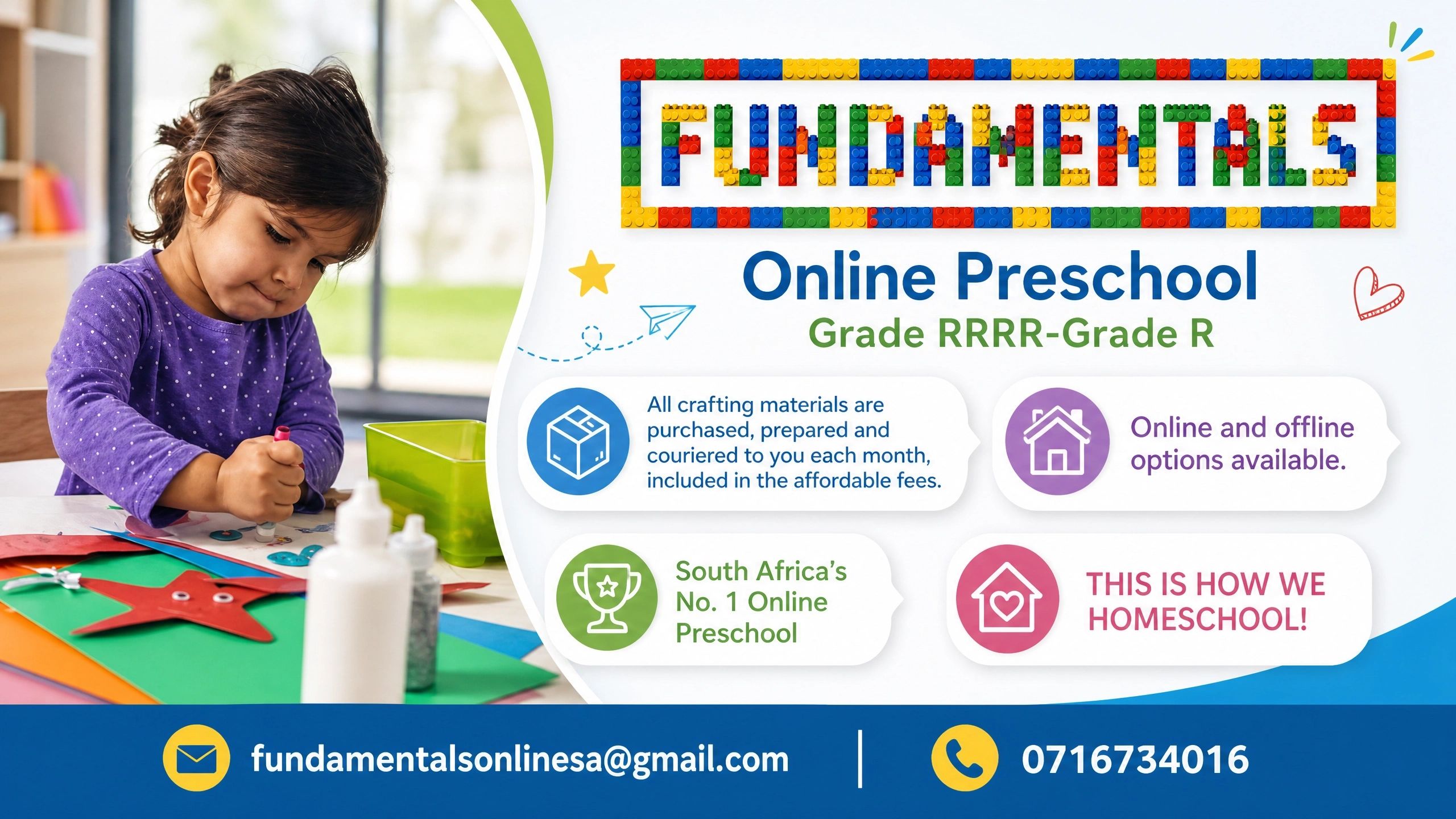 Grade RRR to Grade R - Fundamentals Online Preschool