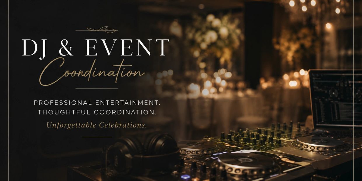 DJ and event coordination with a focus on professional entertainment.