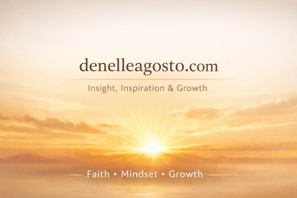 Sunrise with text about insight and growth.