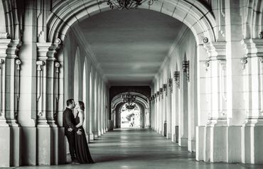 San diego engagement photo balboa park