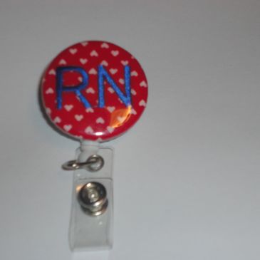 Nurse Badge Reel with Floating Charms