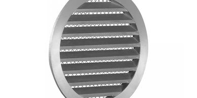 External round aluminium wall grille