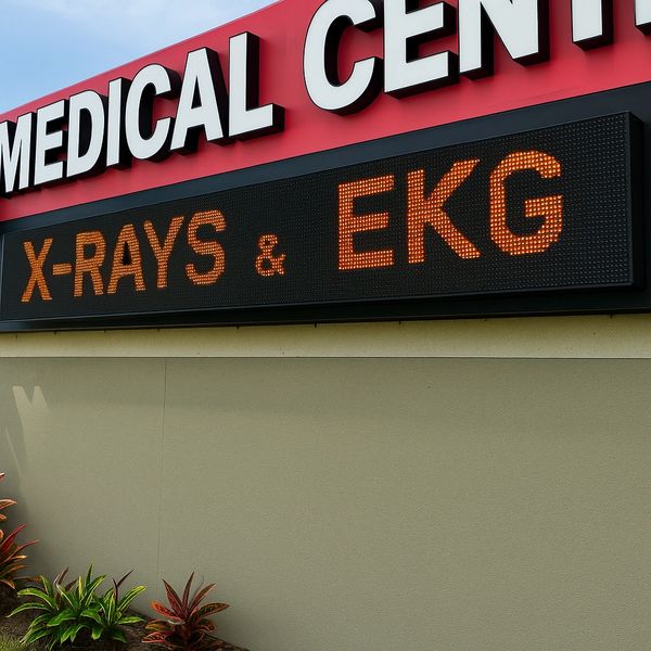 After complete commercial LED sign repair, digital sign repair, and LED display repair, the sign is now bright, sharp, and fully operational.