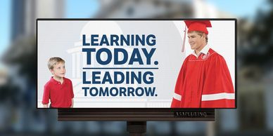 custom-designed LED board for School.