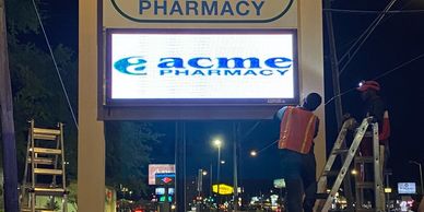 Dynamic LED Pharmacy Sign.
