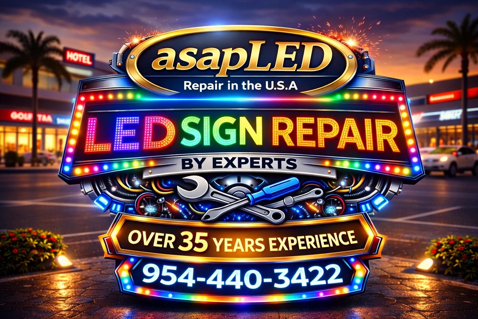 Digital billboard repair and LED display service across the USA.