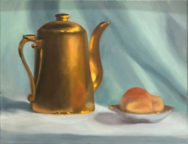 Still Life, 14" x 18" Oil on Canvas
Frame available. 