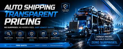 Transparent Pricing banner FROM allstates Auto Shipping 