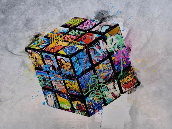 Graffiti cube counselling as represents approach - solving puzzles