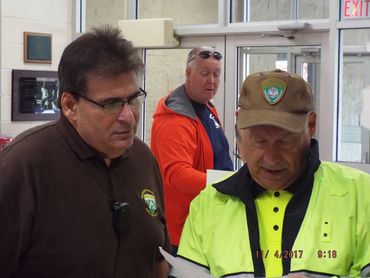 Capt. Levenson & Col. Branconnier Reviewing Floor-plans For MEDS POD