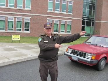 Sgt. Maj. Garrepy Directing Traffic