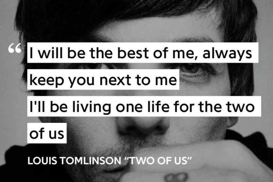 Two of us by Louis Tomlinson Lyrics