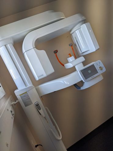 Large white x-ray machine