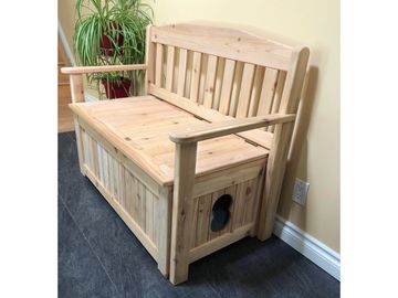 Kitty Litter Storage Bench