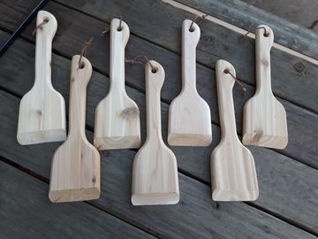 Cedar BBQ Cleaning Paddles