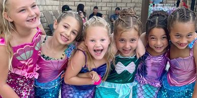 Mermaid dress up party girls