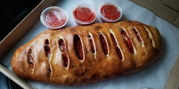 A delicious Family sized pepperoni roll