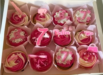 Barbie themed cupcakes 