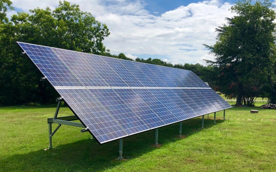 Ground mounted solar array