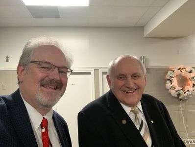 Director Ron Collins and Director Emeritus Dr. Edsel Bonnell